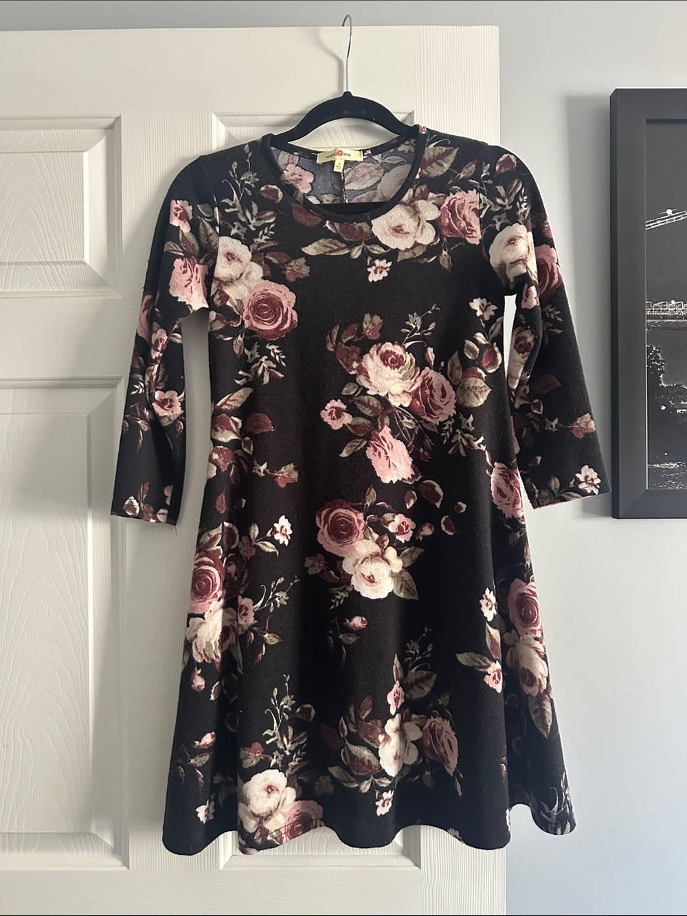 Long sleeve floral dress
